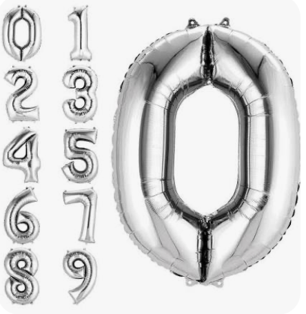 34" Inflated Number Balloon