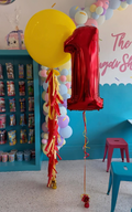 40" Foil Number Balloon - INFLATED